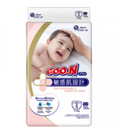 Подгузники Goon Pink S (4-8 кг, 50 штук)
