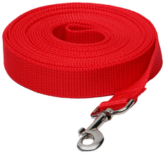 Поводок Пижон 5 м х 2,5 см красный