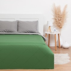 Покрывало LoveLife Евро Макси 240х210±5 см, цвет зелёный, микрофайбер, 100% п/э No Brand