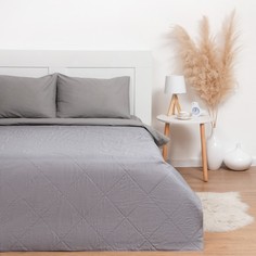 Покрывало LoveLife Евро Макси 240х210±5 см, цвет серый, микрофайбер, 100% п/э No Brand