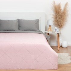 Покрывало LoveLife Евро Макси 240х210±5 см, цвет розовый, микрофайбер, 100% п/э No Brand