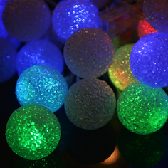 Светодиодная гирлянда SE-SNOW-4520M 4.5м., 20LED, RGB, 3*AA (13027)