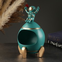 Подставка конфетница "Космонавт" 14*14см No Brand