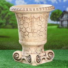 Кашпо садовое "Театр", шамот, 25 л Керамика ручной работы