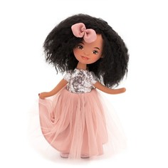 Мягкая кукла Orange Toys Tina в розовом платье с пайетками 32 см