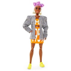 Кукла Mattel Барби темнокожая в платье и пиджаке, серия BMR1959