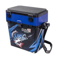 Ящик рыболовный зимний ICE FISHING синий Helios 19 л\HS-IB-19-IFB