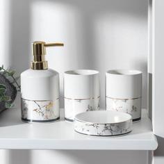 КНР "Афродита", дозатор 380 мл, мыльница, 2 стакана