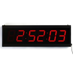 Часы настенные электронные, 23 х 3 х 47 см, от сети, USB No Brand