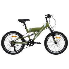Велосипед 20" Progress Sierra FS RUS, цвет хаки, размер 13" No Brand