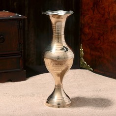 Ваза "Айола" латунь 8х8х23 см No Brand