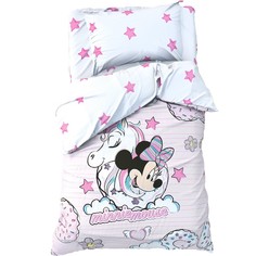 Детское постельное бельё 1,5 сп "Minnie Mouse" с единорогом, 143*215 см, 150*214 см, 50*70 Disney