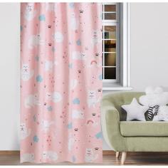 Штора Этель Sweet cats, 145*260 см, 100% хлопок No Brand