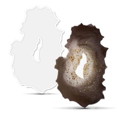 Силиконовый молд Поднос жеода №6, 35x23см Epoxy Master