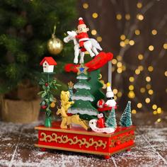 Новогодний сувенир «Всадник» 17 × 12 × 28 см Лесная мастерская