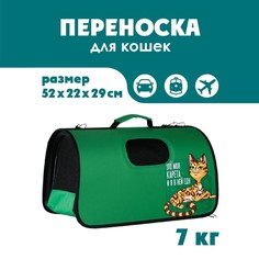 Сумка - переноска раскладная, каркасная «Это моя карета» 52x22x29 см Пушистое счастье