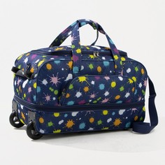 Дорожная сумка женская AMEN 7793873 синяя , 60х31х36 см Amen.