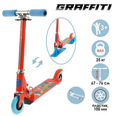 Самокат-снегокат зимний 2 в 1 Take it Easy Graffiti