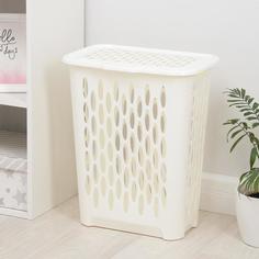 Корзина для белья Keepling Raindrop 42,2 х 29 х 51,5 см белая