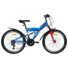 Велосипед 24" Progress Sierra FS RUS, цвет синий, размер 15" No Brand