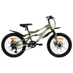 Велосипед 20" Progress Vertex FS MD RUS, цвет хаки, размер 12" No Brand