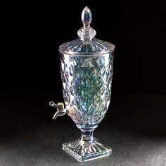 Кувшин с краном «Сияние», 3 л, 17×48 см, цвет перламутровый No Brand