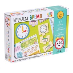 Puzzle Time Изучаем время, пазлы, книга, часы, наклейки