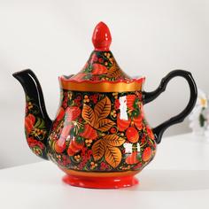 Чайник,800 мл, хохлома No Brand