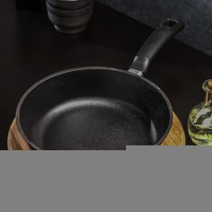 Сковорода литая чугунная Magma, d=24 см, h=6 см, пластиковая ручка
