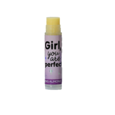 Бальзам для губ Girl youre perfect: с маслом кокоса, аромат миндаль 4941170 Beauty Fox