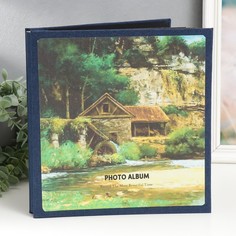 Фотоальбом магнитный 30 листов "Домик в горах" плотность 300 гр 28х27х3 см No Brand