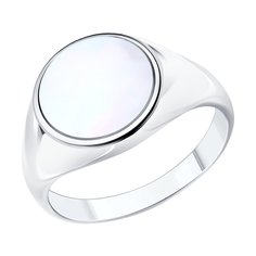Кольцо из серебра с перламутром р. 18,5 SOKOLOV 83010176
