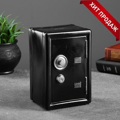 Копилка "Сейф" черный, 12х10х18см Хорошие сувениры