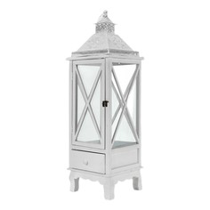 Подсвечник-фонарь Boltze deco Thierry белый дерево