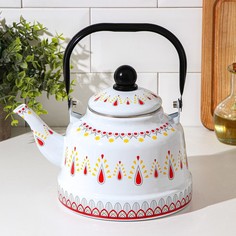 Чайник «Валенсия», 2,5 л, 24?17?26 см, индукция, цвет белый No Brand