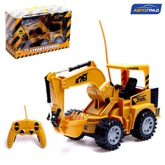 Экскаватор радиоуправляемый «Строитель», подвижный ковш, работает от аккумулятора Автоград