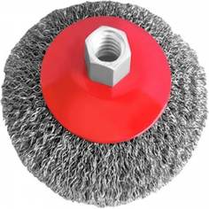 Щетка конусная 100 мм, М14, витая проволока для УШМ INTERTOOL BT-5100