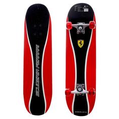 Скейтборд Ferrari 31X8, до 50 кг, черно-красный