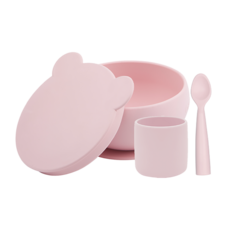 Набор силиконовой посуды для кормления Minikoioi BLW Set I - Pinky Pink