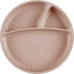 Тарелка с присоской для кормления Minikoioi Менажница Portions - Bubble Beige 0+ Бежевый