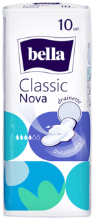 Прокладки с крылышками гигиенические Bella Classic Nova 10 шт