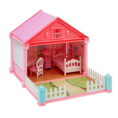 Домик для кукол Zhorya Toys Семейная усадьба с мебелью для спальни