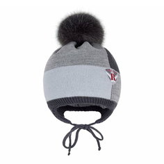 Шапка детская Чудо-Кроха Cz-229 цв. серый р. 46