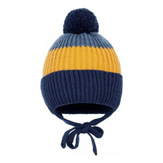 Шапка детская Чудо-кроха, сине-желтый, р. 46