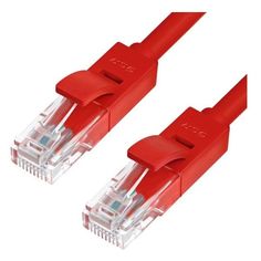 GCR Патч-корд GCR GCR-LNC500 прямой 0.2м UTP кат.5e, красный