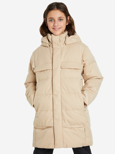 Пальто утепленное для девочек Reima Kamppi, Бежевый, размер 146