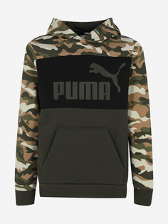 Худи для мальчиков PUMA Ess+ Camo, Зеленый, размер 141-152