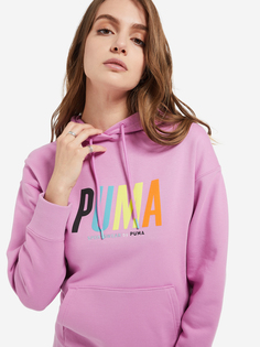 Худи женская PUMA SWxP Graphic, Фиолетовый, размер 46-48