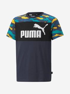 Футболка для мальчиков PUMA Ess+ Camo, Синий, размер 165-176