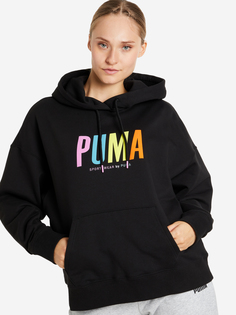 Худи женская PUMA SWxP Graphic, Черный, размер 48-50